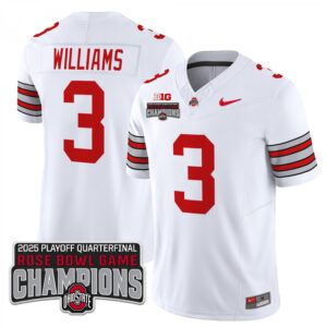 EMiyan Williams  #3 Ohio State Buckeyes Rose Bowl Champions Patch   White