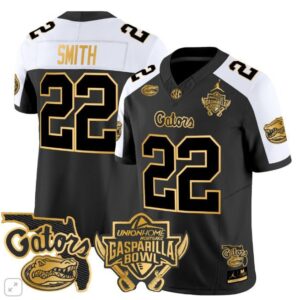 Emmitt Smith  #22 Florida Gators Gasparilla Bowl Gold Vapor   Black Alter