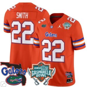 Emmitt Smith  #22 Florida Gators Gasparilla Bowl Vapor   Orange