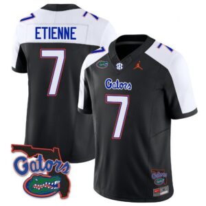 Etienne  #7 Florida Gators Vapor Patch   Black Alternate