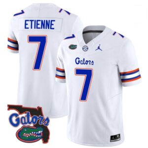 Etienne  #7 Florida Gators Vapor Patch College   White