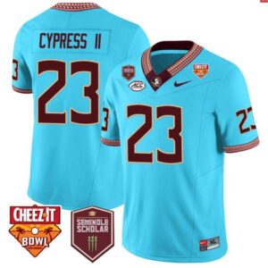 F. Cypress II  #23 Florida State Seminoles Scholar Cheezit Bowl Vapor   Blue