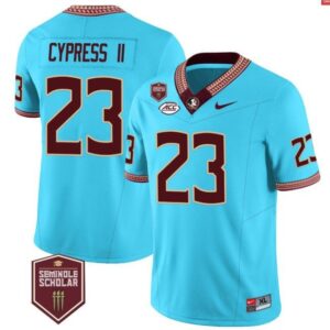F. Cypress II  #23 Florida State Seminoles Scholar Vapor Patch   Blue