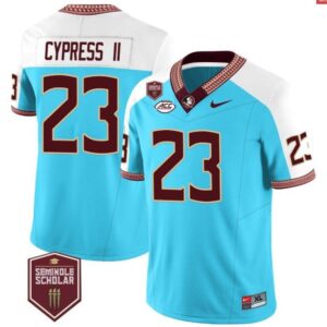 F. Cypress II  #23 Florida State Seminoles Scholar Vapor Patch   Blue Alter
