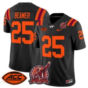Frank Beamer  #25 Virginia Tech Hokies Coach Frank Beamer Patch   Black