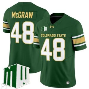Fum McGraw  #48 Colorado State Rams Home Vapor Patch   Green