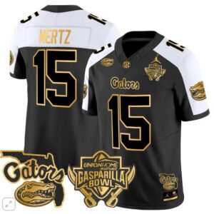 Graham Mertz  #15 Florida Gators Gasparilla Bowl Gold Vapor   Black Alter