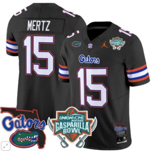 Graham Mertz  #15 Florida Gators Gasparilla Bowl Vapor   Black