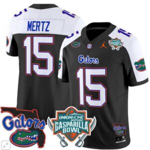 Graham Mertz  #15 Florida Gators Gasparilla Bowl Vapor   Black Alternate