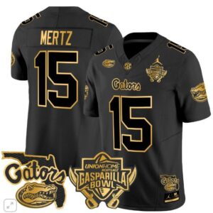 Graham Mertz  #15 Florida Gators Gasparilla Bowl Vapor   Black Gold