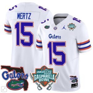 Graham Mertz  #15 Florida Gators Gasparilla Bowl Vapor   White