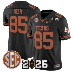 Gunnar Helm  #85 Texas Longhorns 2025 CFP Final Patch   Black