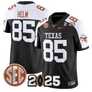 Gunnar Helm  #85 Texas Longhorns 2025 CFP Final Patch   Black Alternate