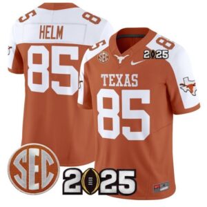 Gunnar Helm  #85 Texas Longhorns 2025 CFP Final Patch   Orange Alternate