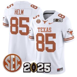 Gunnar Helm  #85 Texas Longhorns 2025 CFP Final Patch   White