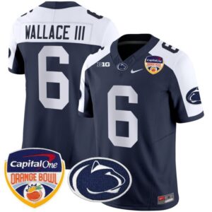 H. Wallace III  #6 Penn State Nittany Lions Orange Bowl Patch   Navy Alternate