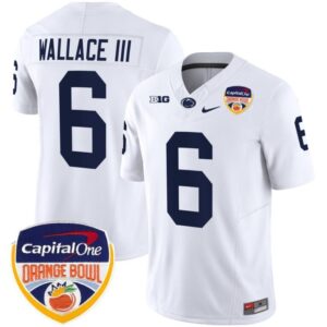 H. Wallace III  #6 Penn State Nittany Lions Orange Bowl Patch   White
