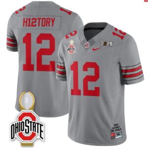 H12TORY  #12 Ohio State Buckeyes 2025 National Champions   Gray