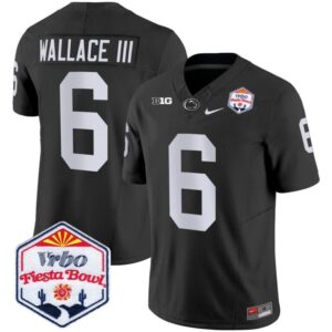 Harrison Wallace III  #6 Penn State Nittany Lions Fiesta Bowl Patch   Black