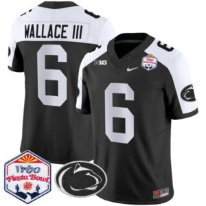 Harrison Wallace III  #6 Penn State Nittany Lions Fiesta Bowl Patch   Black A