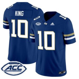 Haynes King  #10 Georgia Tech Yellow Jackets ACC Vapor Patch   Navy