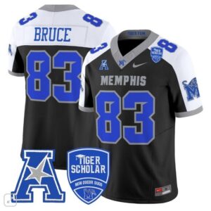 Isaac Bruce  #83 Memphis Tigers Vapor Patch  All  Black Alternate