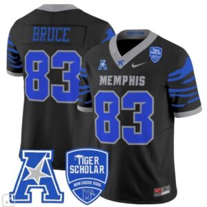 Isaac Bruce  #83 Memphis Tigers Vapor Patch College  All  Black