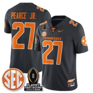 J. Pearce Jr.  #27 Tennessee Volunteers  Playoff First Round  Black