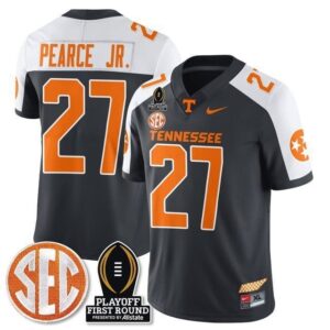 J. Pearce Jr.  #27 Tennessee Volunteers  Playoff First Round  Black Alternate
