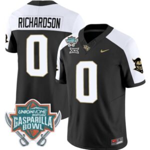 J. Richardson  #0 UCF Knights Gasparilla Bowl Vapor Patch   Black Alternate