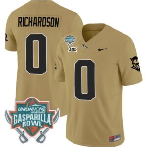 J. Richardson  #0 UCF Knights Gasparilla Bowl Vapor Patch   Gold