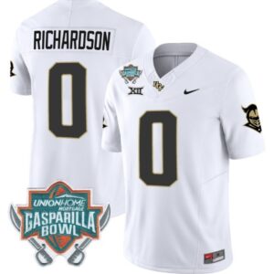 J. Richardson  #0 UCF Knights Gasparilla Bowl Vapor Patch   White