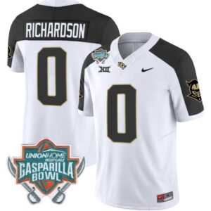 J. Richardson  #0 UCF Knights Gasparilla Bowl Vapor Patch   White Alternate