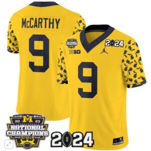 J.J. McCarthy  #9 Michigan Wolverines 2024 Michigan State Style Vapor  Gold