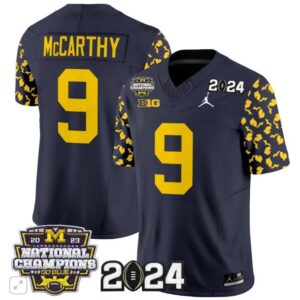 J.J. McCarthy  #9 Michigan Wolverines 2024 Michigan State Style Vapor  Navy