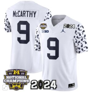 J.J. McCarthy  #9 Michigan Wolverines 2024 Michigan State Style Vapor  White