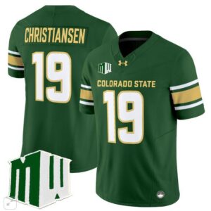 Jack Christiansen  #19 Colorado State Rams Home Vapor Patch   Green