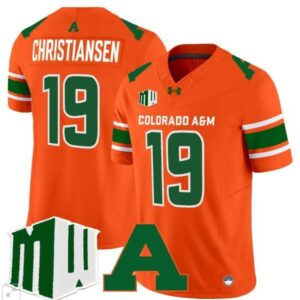 Jack Christiansen  #19 Colorado State Rams Home Vapor Patch   Orange