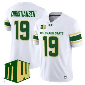 Jack Christiansen  #19 Colorado State Rams Home Vapor Patch   White