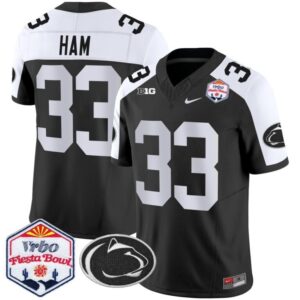 Jack Ham  #33 Penn State Nittany Lions Fiesta Bowl Patch   Black Alternate
