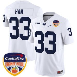 Jack Ham  #33 Penn State Nittany Lions Orange Bowl Patch   White