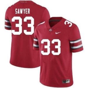 Jack Sawyer  #33 Ohio State Buckeyes Home Vapor Patch   Red