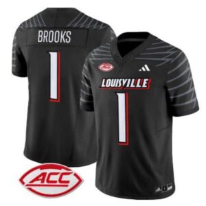 Ja'Corey Brooks  #1 Louisville Cardinals ACC Vapor Patch College   Black