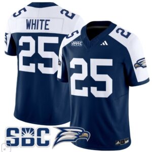 Jalen White  #25 Georgia Southern Eagles Vapor Patch   Navy Alternate
