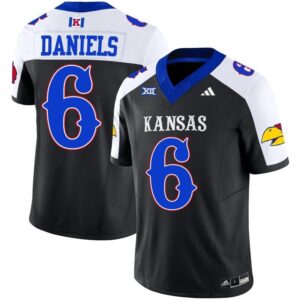 Jalon Daniels  #6 Kansas Jayhawks Vapor Patch College   Black Alternate