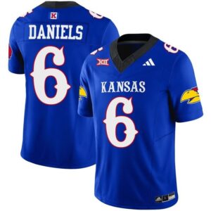 Jalon Daniels  #6 Kansas Jayhawks Vapor Patch College   Royal