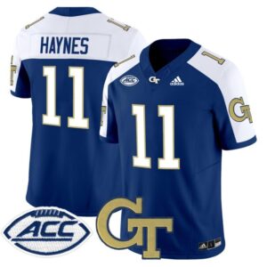 Jamal Haynes  #11 Georgia Tech Yellow Jackets ACC Vapor   Navy Alternate