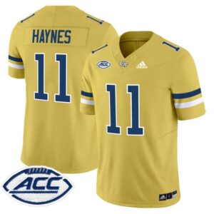 Jamal Haynes  #11 Georgia Tech Yellow Jackets ACC Vapor Patch   Gold