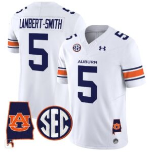 Lambert ? Smith  #5 Auburn Tigers Alabama Patch Vapor SEC   White