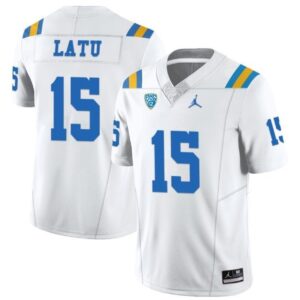 Latu  #15 UCLA Bruins Home Vapor Patch College  All  White